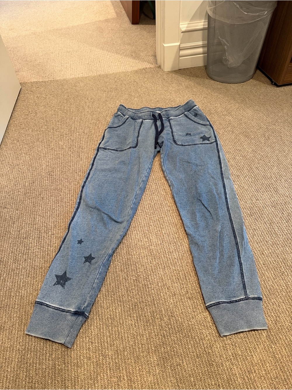 P.J. Salvage Kids Denim-Blue Star Joggers